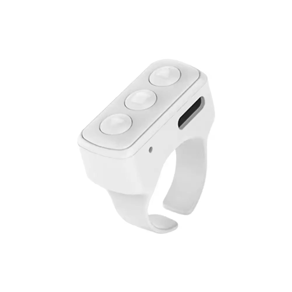 Wireless Fingertip Remote Control Ring Blue Tooth Ring Scroller Page Turner Stable Connection Wireless Page Turner for Tiktoks